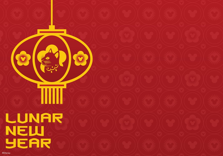 Year of the Cat Disney Lunar New Year Wallpaper