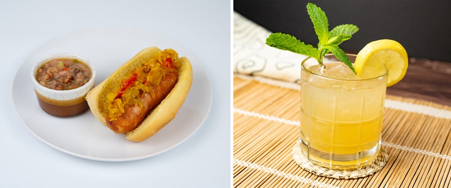 Creole Smoked Sausage Sandwich and The Ginger Whiskey