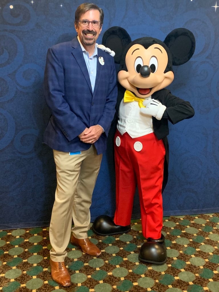 Rob with Mickey Mouse
