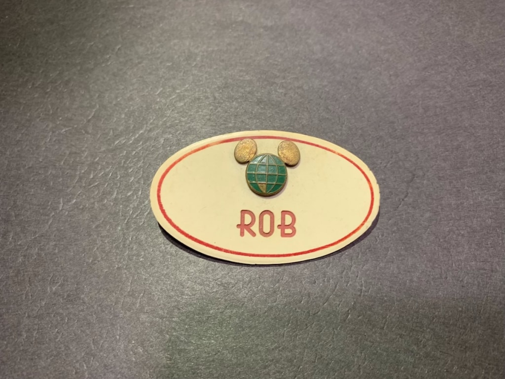 Rob's first nametag