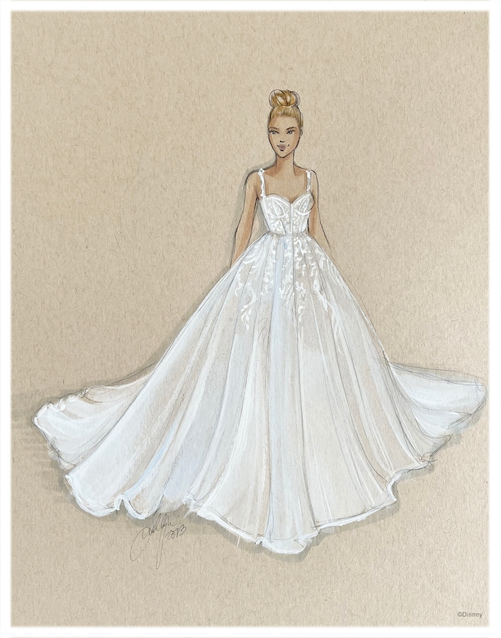 Cinderella-inspired wedding dress