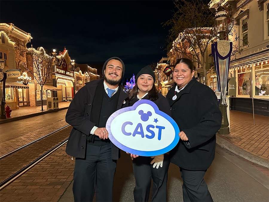 Isaac Roman and two Guest Show Operations cast smile on Main Street U.S.A.