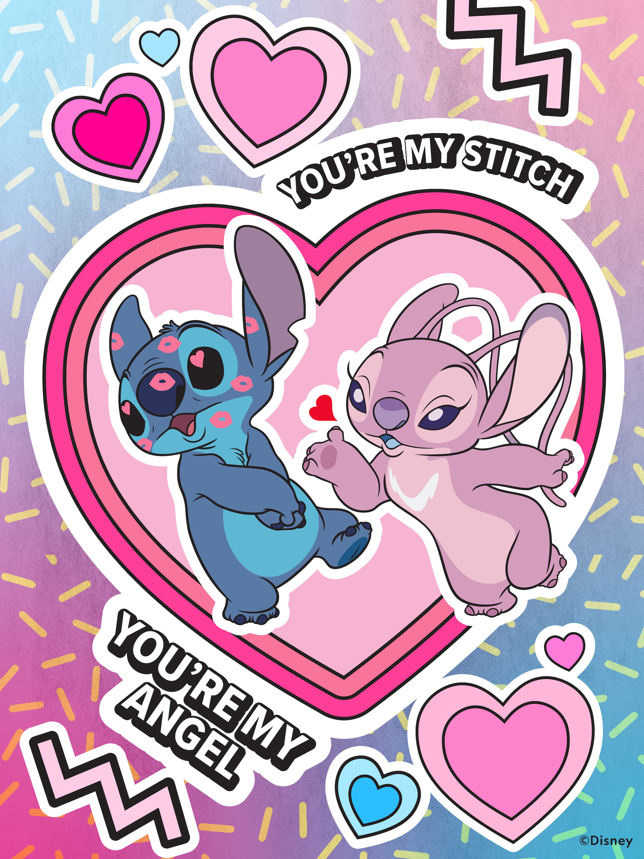 2023 Valentine's Day Stitch and Angel Wallpaper – Desktop/iPad | Disney  Parks Blog