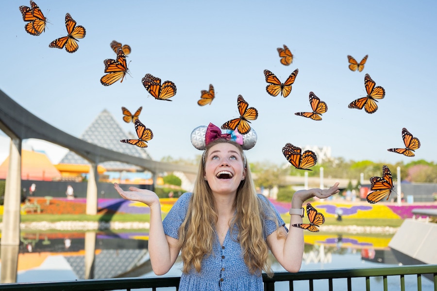 Disney PhotoPass Magic Shots for the 2023 EPCOT International Flower & Garden Festival