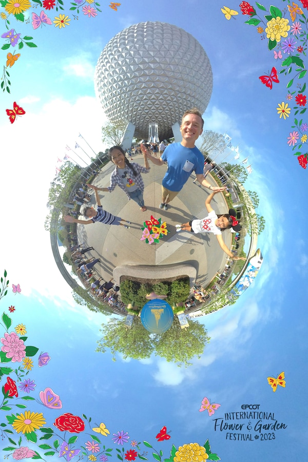 Tiny World Disney PhotoPass Magic Shots for the 2023 EPCOT International Flower & Garden Festival
