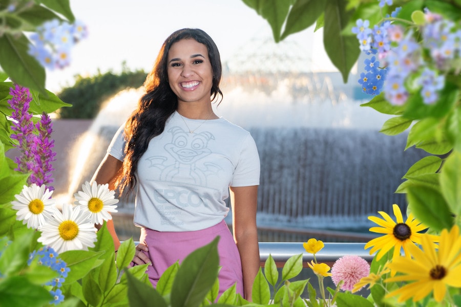 Floral Frame Disney PhotoPass Magic Shots for the 2023 EPCOT International Flower & Garden Festival