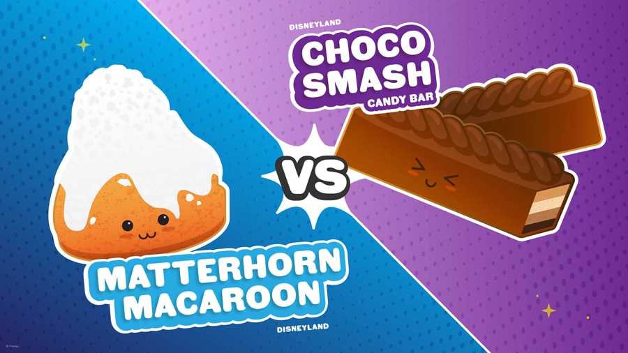 Disneyland Matterhorn Macaroon vs. Disney California Adventure CHOCO SMASH Candy Bar