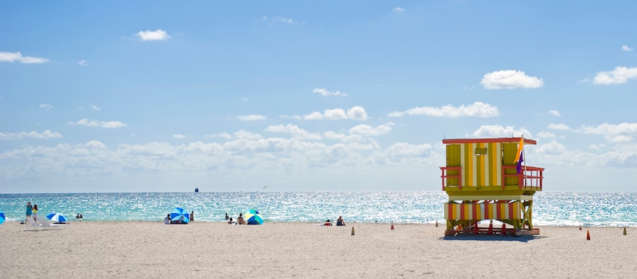 A beach in Miami, FL 