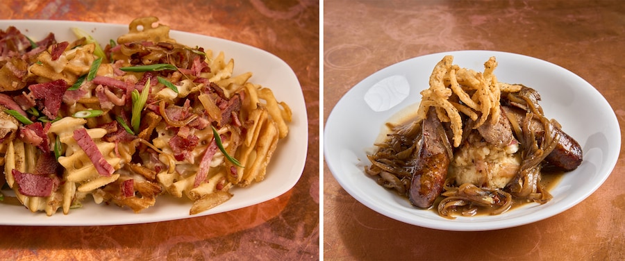 Irish Loaded Fries and Irish Bangers & Mash from City Works Eatery & Pour House