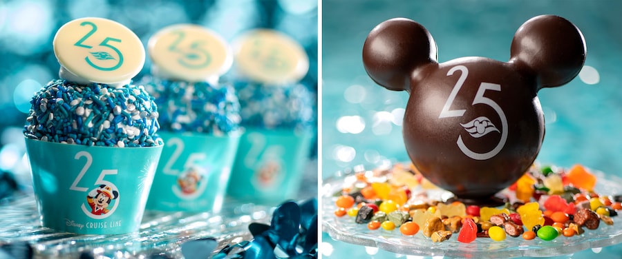 25th Disney Cruise Line Cupcake and Mickey Chocolate Sphere