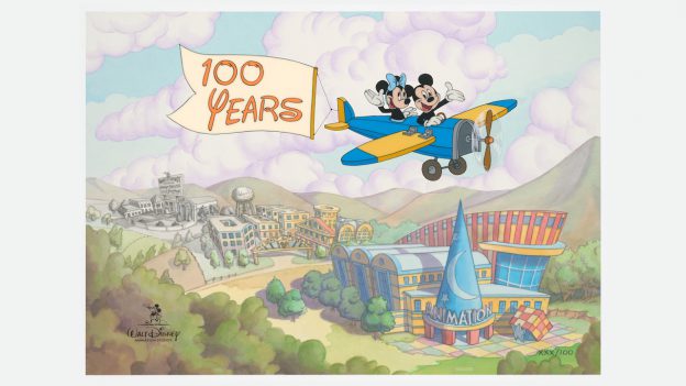 'Time Flies: Celebrating 100 Years' Limited Edition Disney Animation Cel