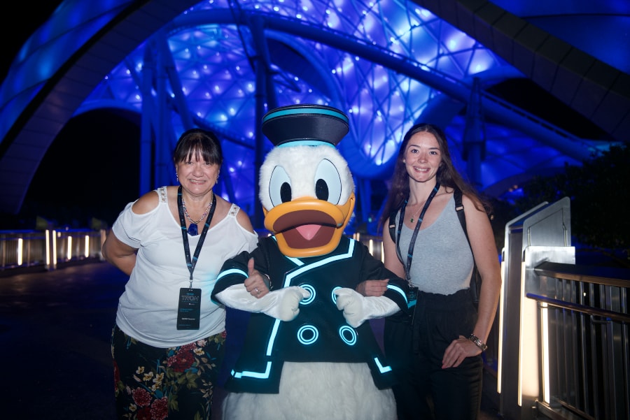 OCPS Teachers with Donald Duck at TRON