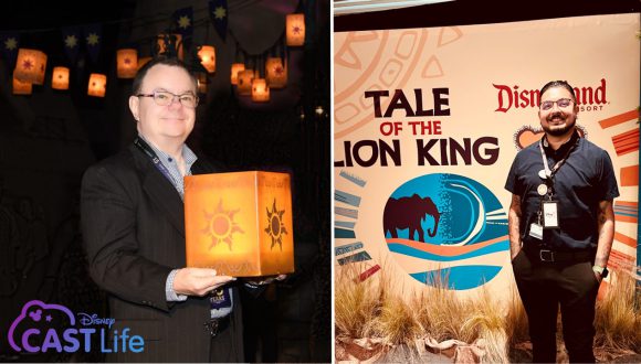 Manny and John smile at different events.