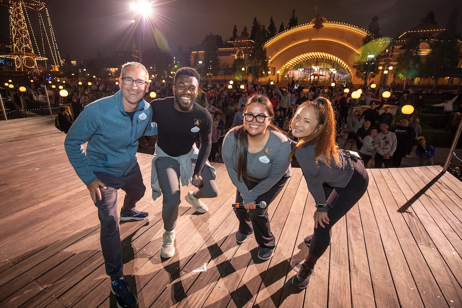 Cast onstage with the Disneyland Resort Ambassadors