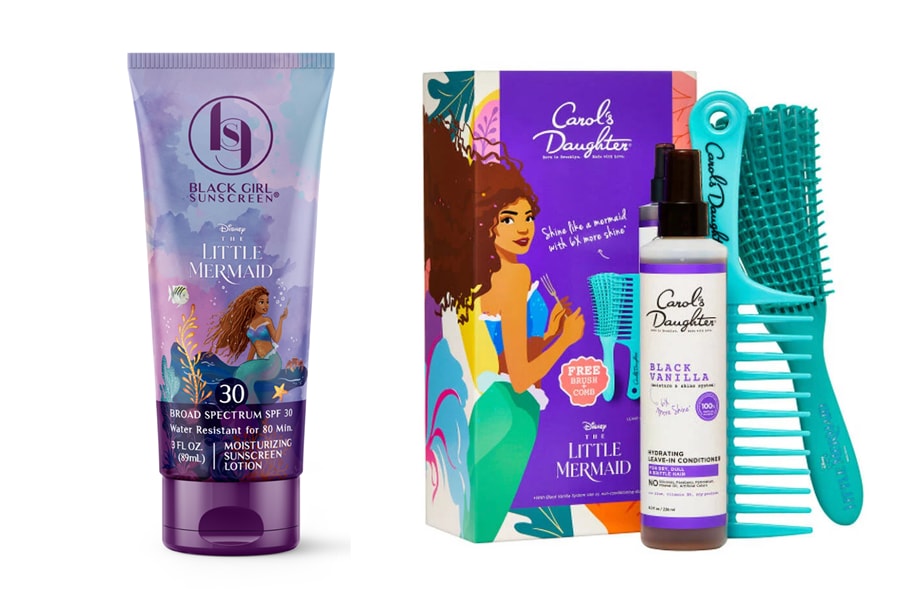 Disney’s The Little Mermaid Carol's Daughter and Black Girl Sunscreen products
