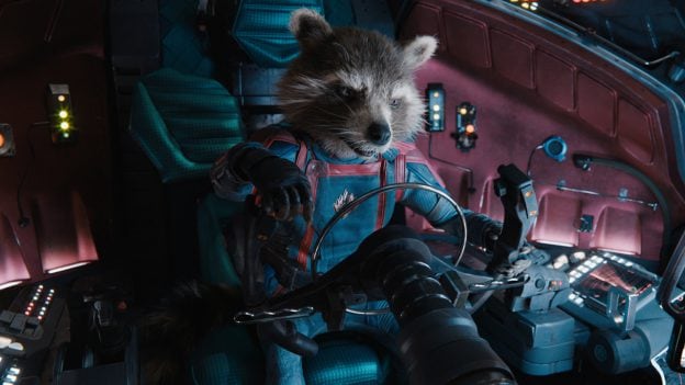 Rocket Racoon from Guardians of the Galaxy Vol. 3 as featured in Awesome ‘Guardians of the Galaxy Vol. 3’ Additions Coming to Disney Parks