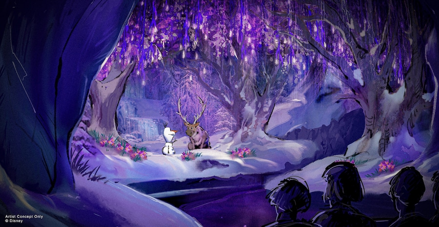 Rendering of Frozen Ever After coming to World of Frozen