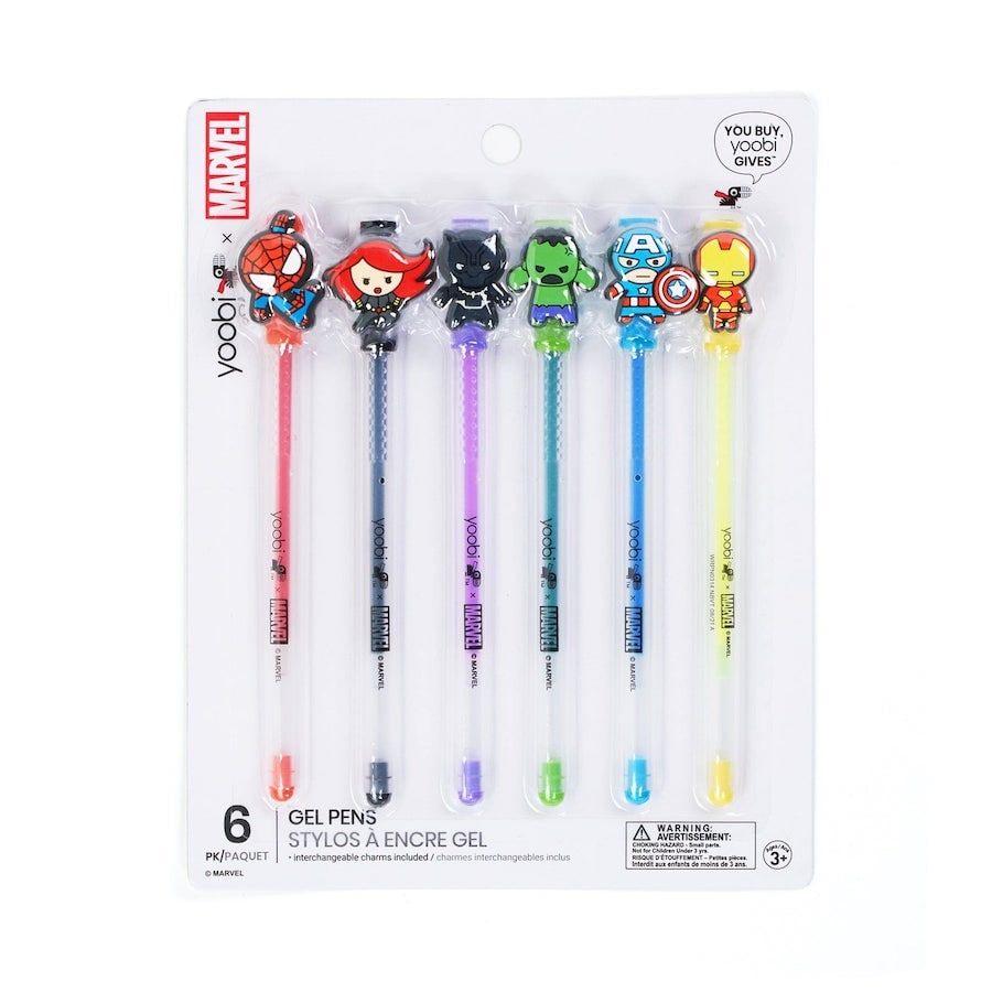 Avengers gel pens with charms sets