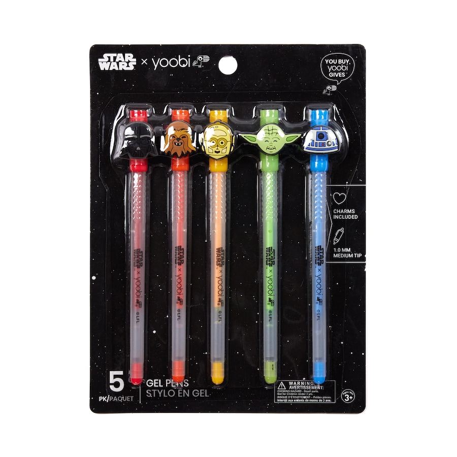 Star Wars gel pens with charms sets