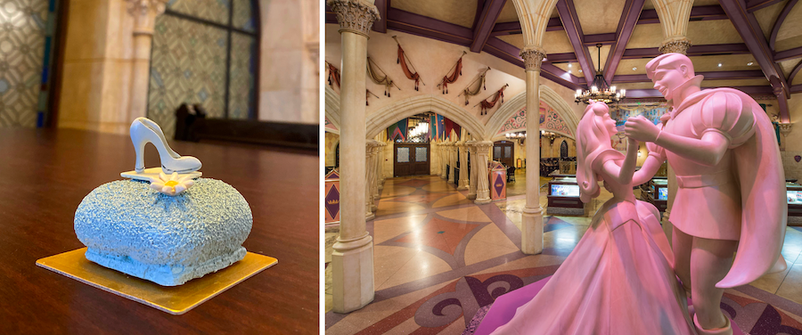 Hong Kong Disneyland Park, Royal Banquet Hall (Available Aug. 20 through 26), Cinderella Yogurt Blueberry Cheesecake (New) 