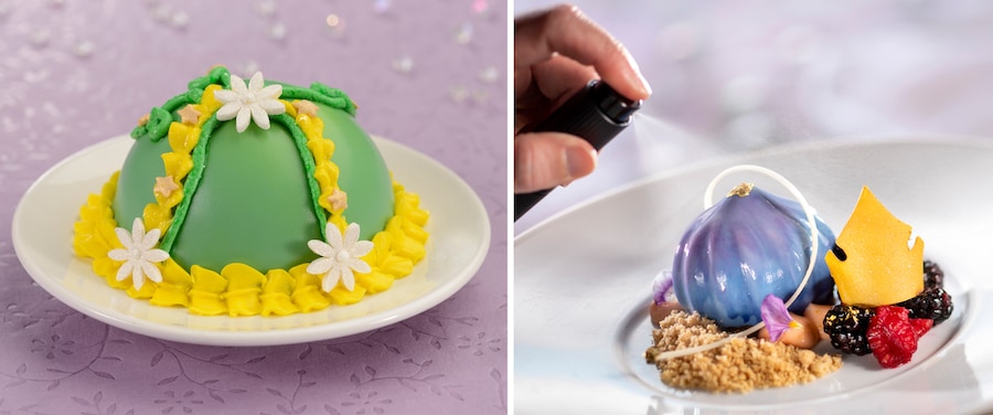 Disney Resort Hotels, World Princess Week food collage