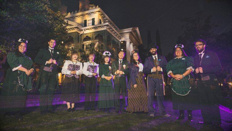 Disney Parks Cast Members Materialize at the ‘Haunted Mansion’ World ...