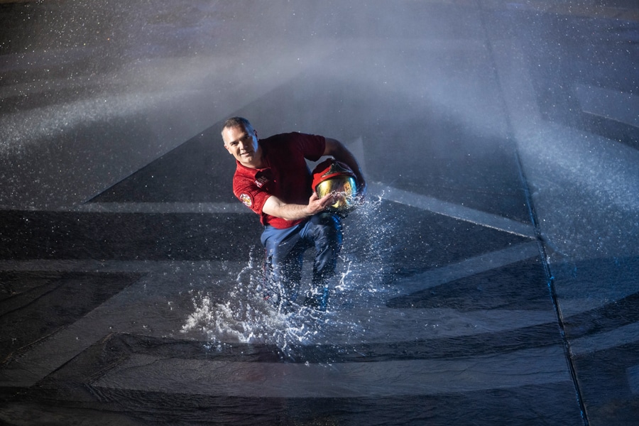 Stéphane in Avengers Campus at Disneyland Paris