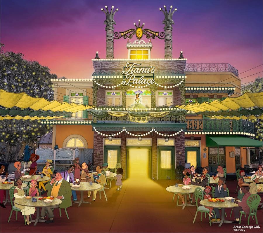 Artist Rendering of Tiana’s Palace Coming to Disneyland Park