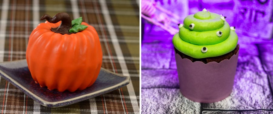 Mini Pumpkin and Plant-based Monster Cupcake