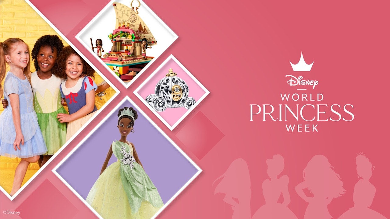 Disney Princess 16-Piece Ceramic Dinnerware Set Tiana, Rapunzel