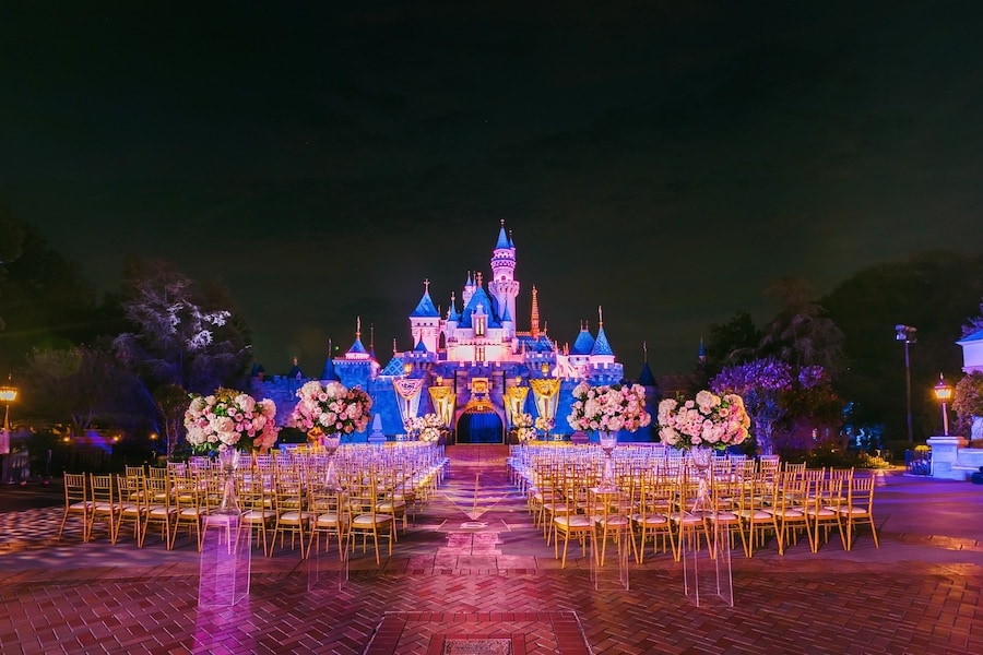 Wedding at Disneyland park