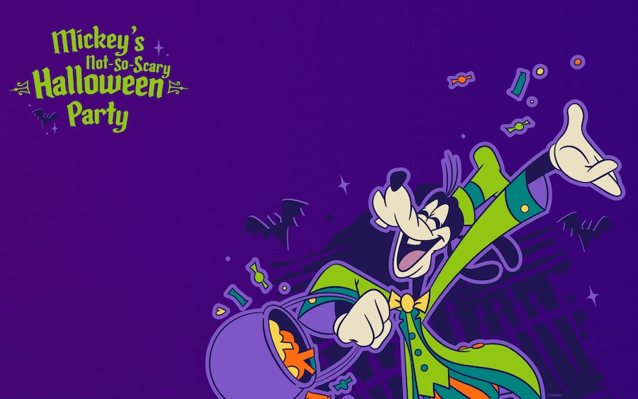 3 New Disney-Themed Fall Backgrounds for All Your Devices  Mickey 's Not-So-Scary Halloween Party Wallpaper