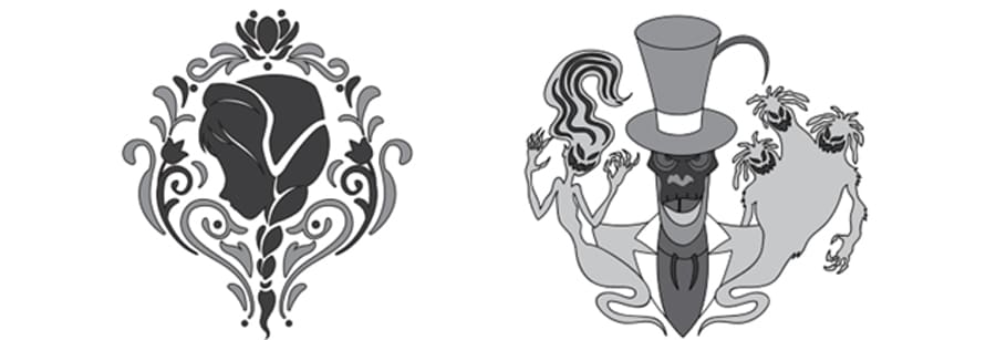 Frozen Anna and The Princess and The Frog Dr. Facilier Disney Pumpkin Carving Stencil Template