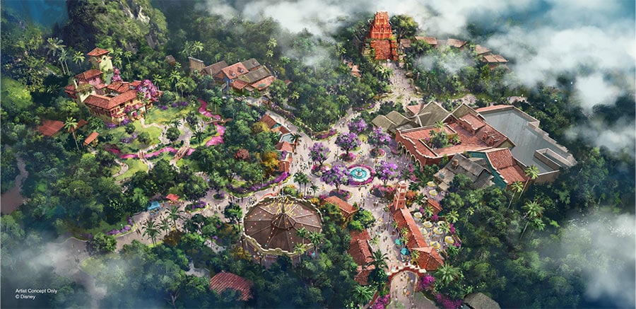 Experiences inspired by “Encanto” and the fan-favorite adventurer Indiana Jones are being considered for the reimagined land at Disney’s Animal Kingdom