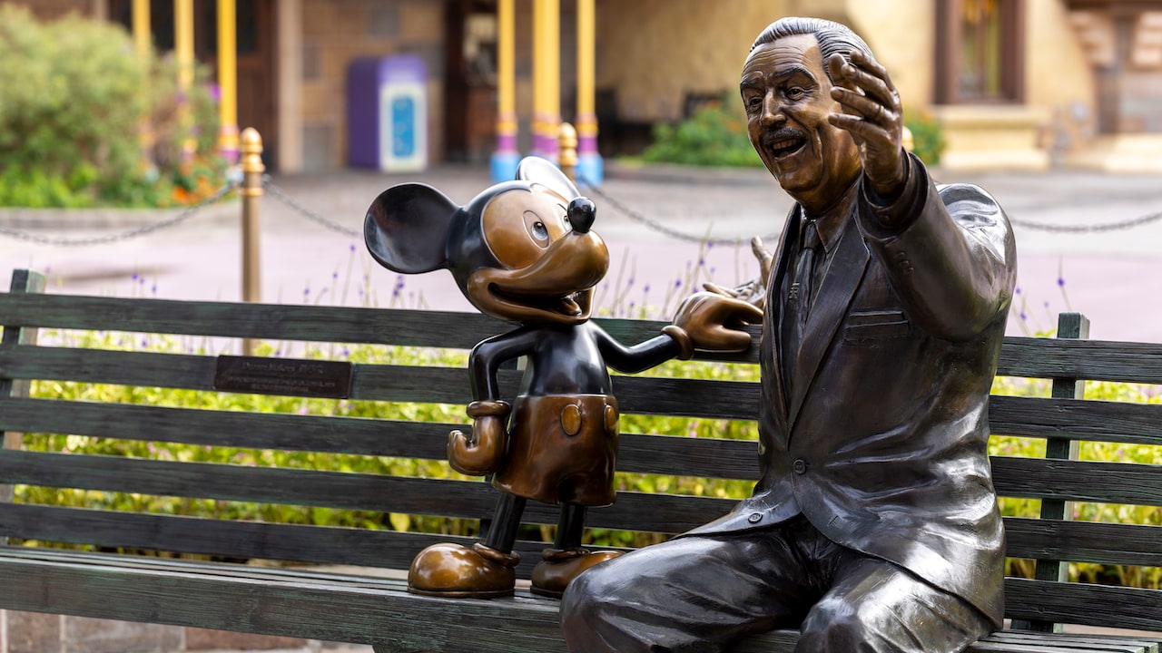 New Walt Disney & Mickey Mouse Statue Debuts at Hong Kong Disneyland  CelebratingDisney's 100th Anniversary
