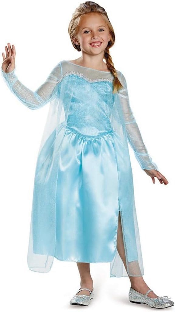 Frozen Elsa Snow Queen Gown Classic Girls Costume