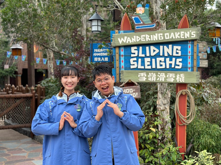 Hong Kong Disneyland, First Look: World of Frozen Cast Member Costumes, rain jackets shown