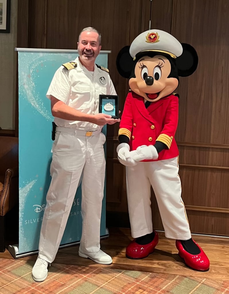 Cruise Director with Minnie Mouse