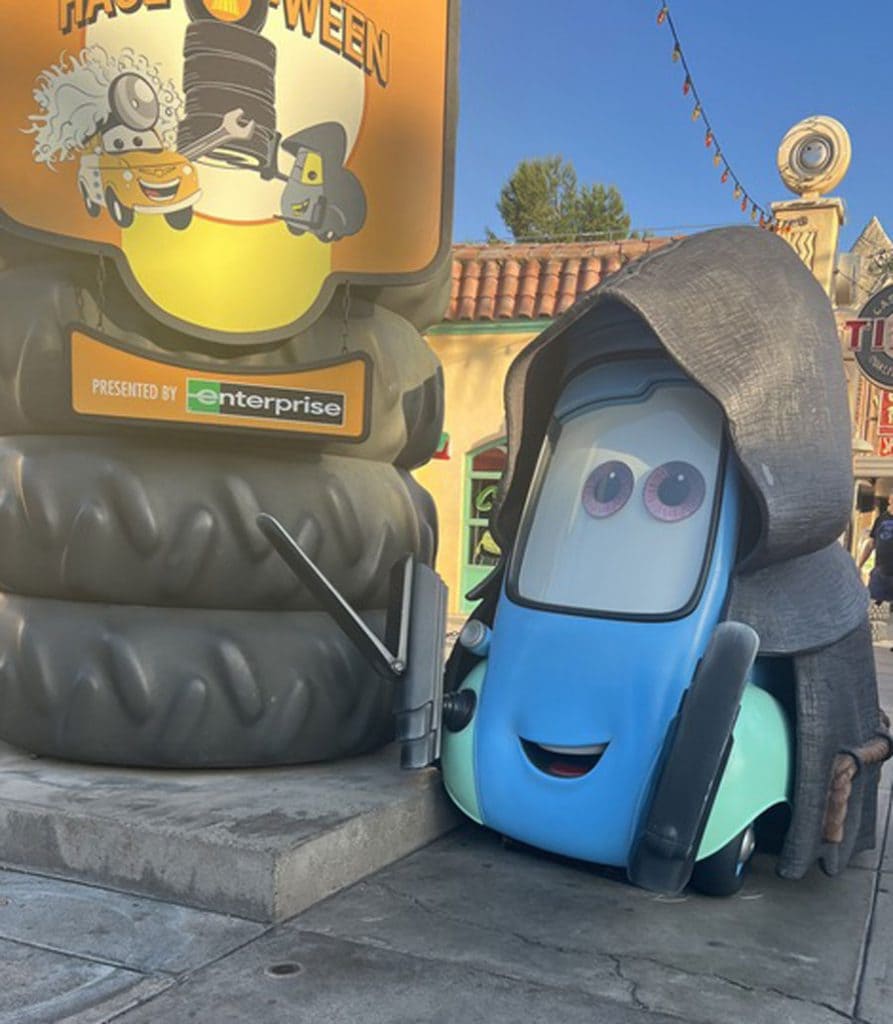 Guido in Carsland dressed up for Halloween
