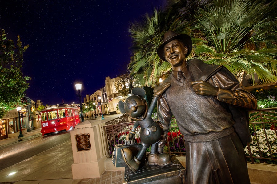 Walt Disney and Mickey Mouse Statue