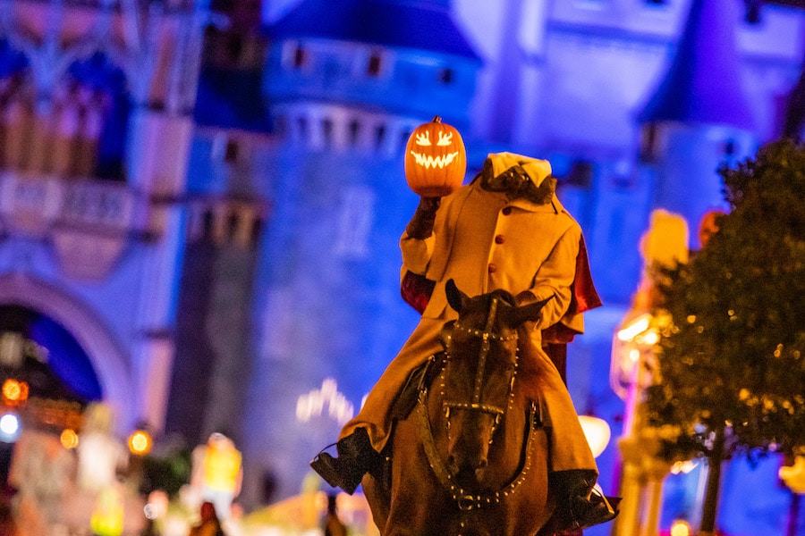 The Headless Horseman, Mickey’s “Boo-to-You” Halloween Parade at Mickey’s Not-So-Scary Halloween Party at Walt Disney World