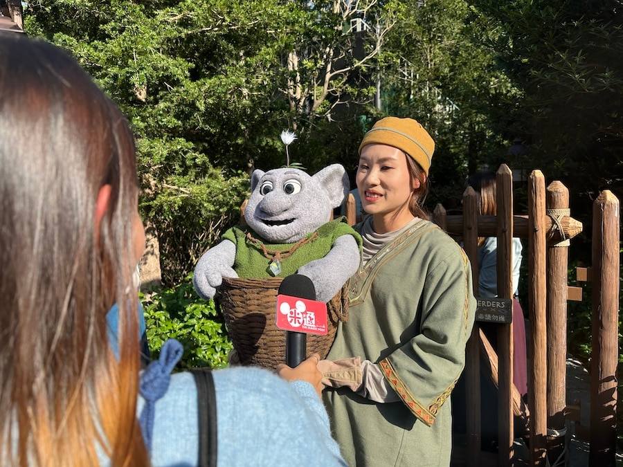 Mossie, baby troll and love expert in training, at World of Frozen at Hong Kong Disneyland