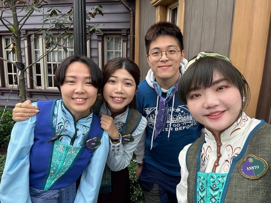 Disney cast members at World of Frozen at Hong Kong Disneyland