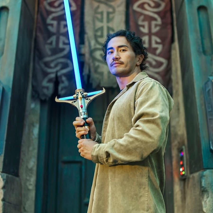 New Stellan Gios Legacy LIGHTSABER Hilt from Star Wars: The High Republic, can be found at Star Wars: Galaxy's Edge at Disneyland and Disney World Resort