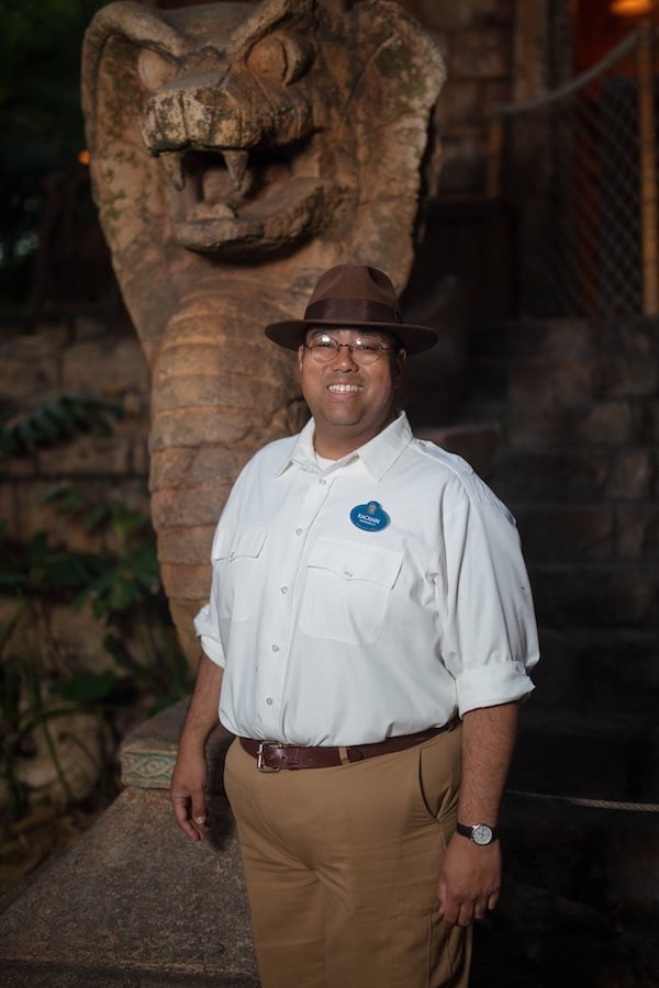 Kachain at Indiana Jones Adventure –where he worked as an Attractions Cast Member from 2013-2018 in Adventureland and Frontierland