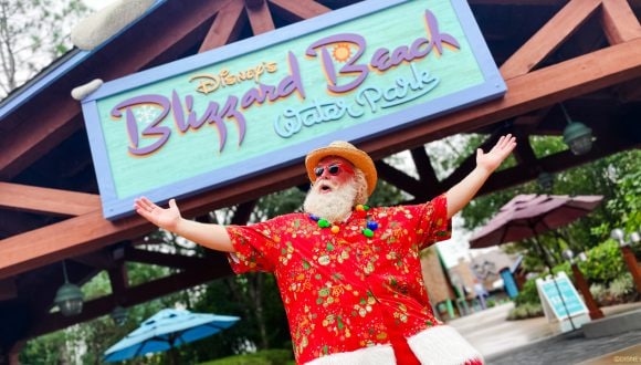 Tropical Santa at Disney's Blizzard Beach Water Park