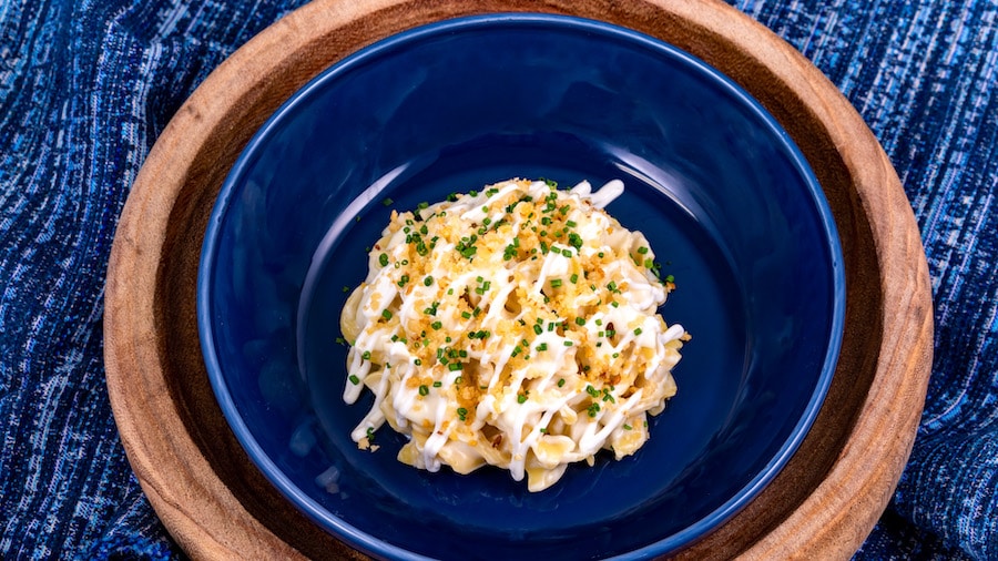 Savory Kugel Mac & Cheese with herb breadcrumbs, sour cream and chives (New) at Disneyland Resort
