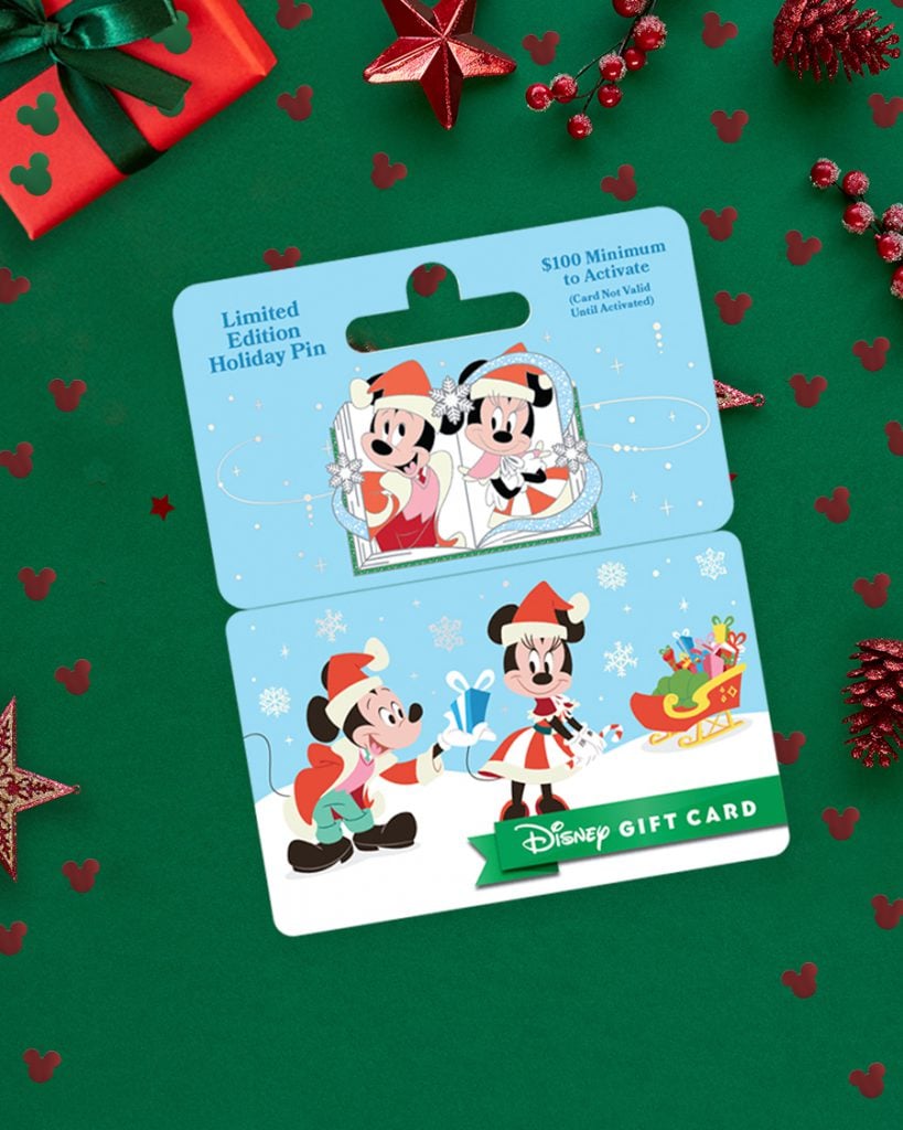 Disney Gift Card 2023 Holiday Pins Featuring Mickey, Moana and Tiana Now  Available