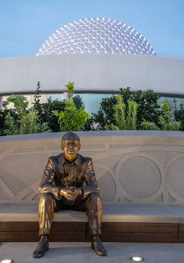 The new Walt Disney statue, entitled “Walt the Dreamer," debuting at EPCOT at Walt Disney World Resort on Dec. 5, 2023