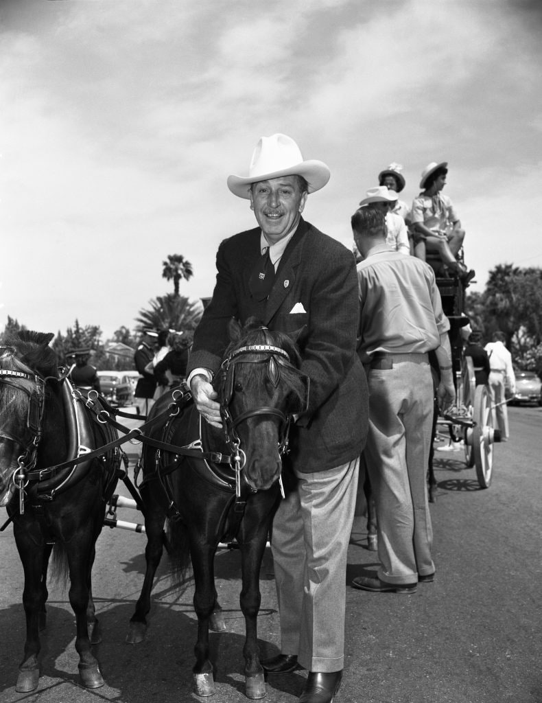Walt Disney at the Palm Springs Desert Circus Parade, 1954